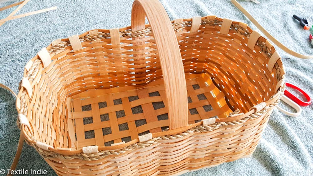 completed cut and tuck ready for the basket rim