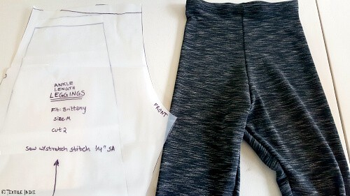 Creating a Custom Drafted Leggings Pattern For the Perfect Fit