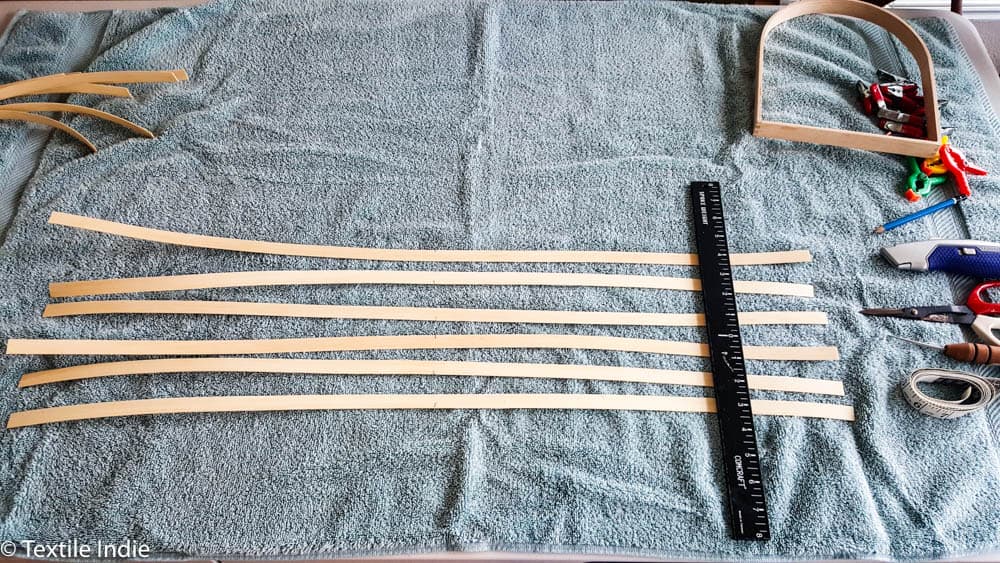 weighing down the reed with a stake weight