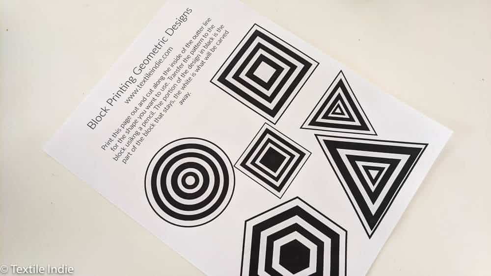 Block Printing with Acrylic Paint Textile Indie