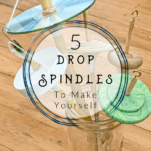 drop spindles in a vase