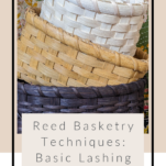 Stack of baskets. Dark brown, light brown and tan baskets stacked together.