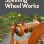 Pinterest Pin about How a Spinning Wheel Works