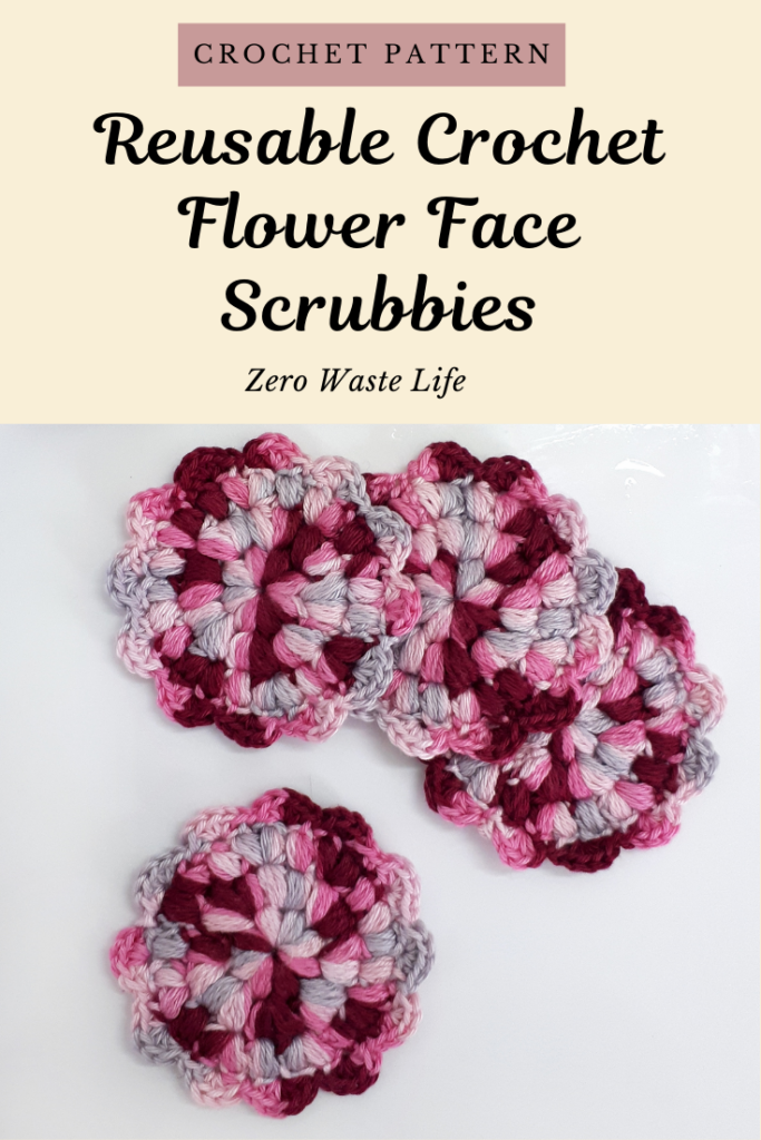 Made By Gootie face scrubbies in bright pink, red, and white 